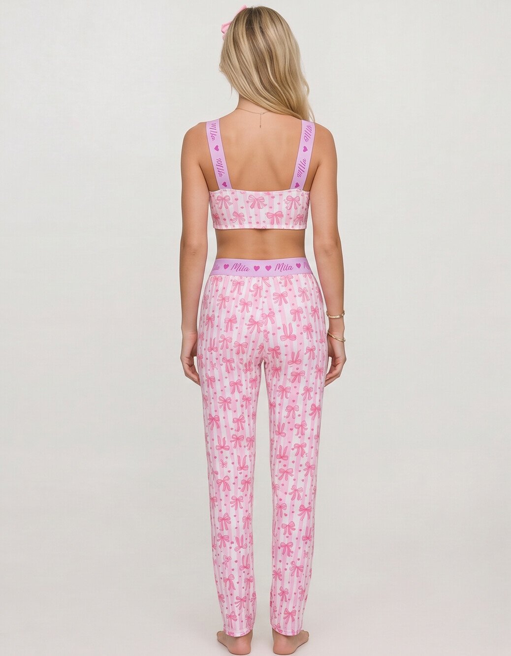 Alternative view of Pijama Miia Moños Rosados